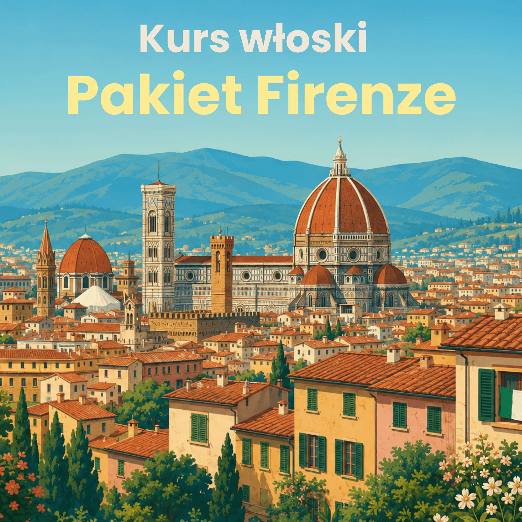 pakiet firenze kurs włoski 24 lekcje